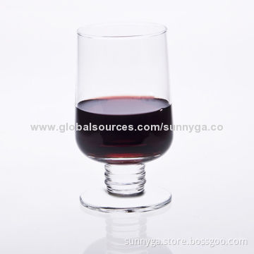 Transparent Airline Wine Glass, 92mm Height, 152mL Capacity